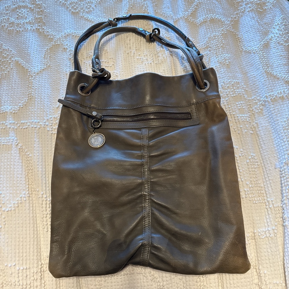 Lanvin Grayish Brown Shoulder Bag with Luxurious Design made in France